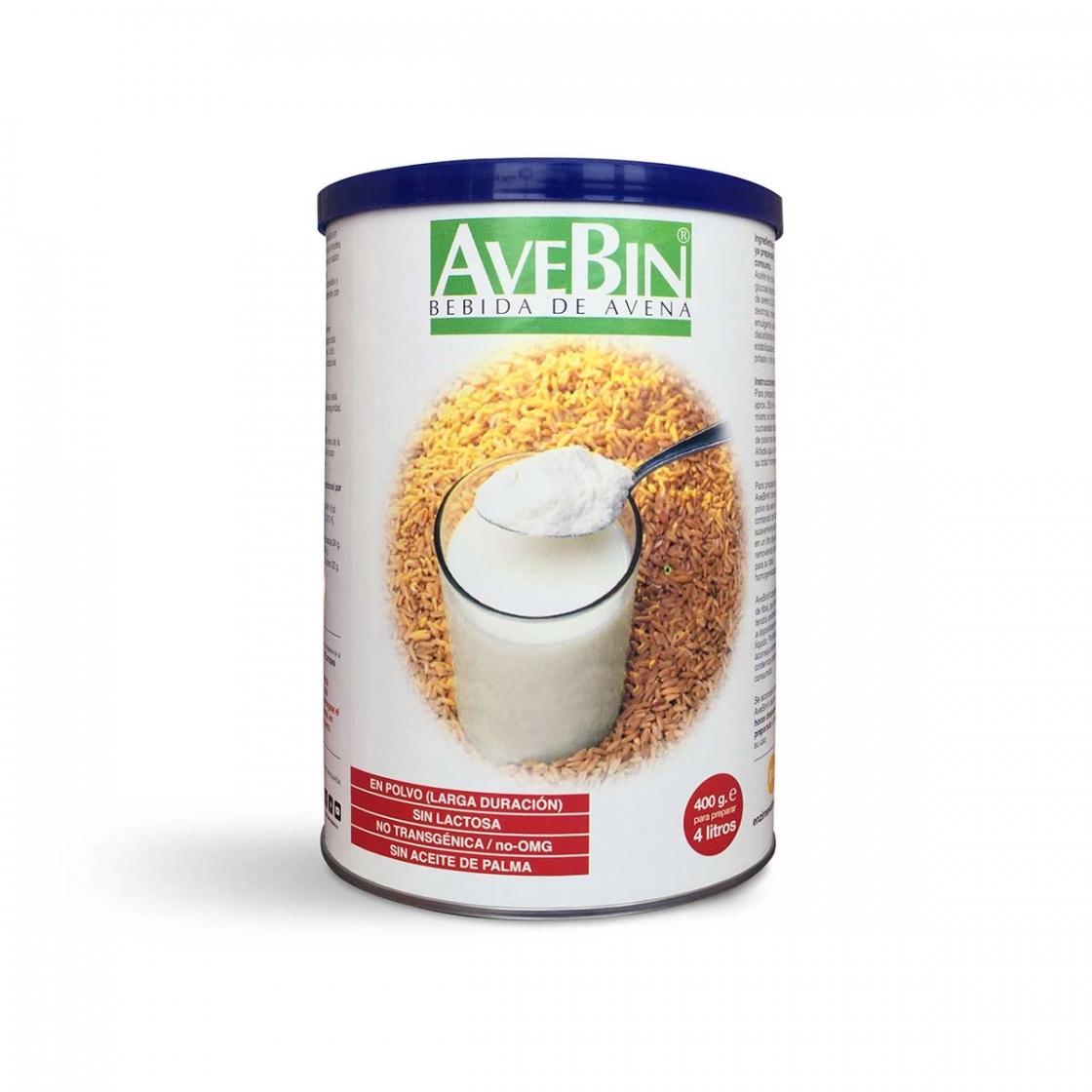 Avebin bebida de avena. Alimentación saludable. 