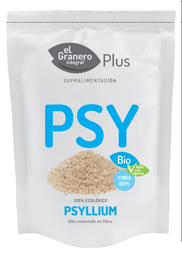 El Granero Integral Plus Psyllium BIO, 150 g. Rico en fibra.