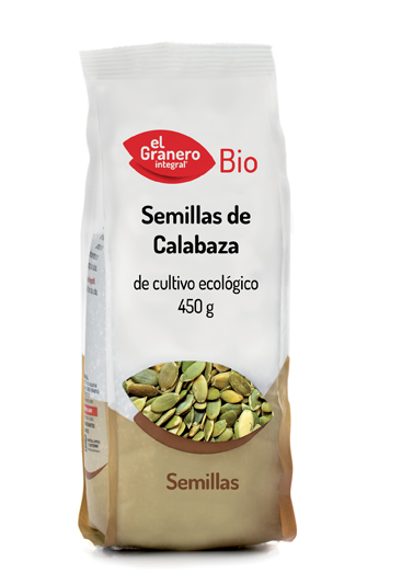 El Granero Integral BIO Semillas de Calabaza, 450 g Aperitivo sano