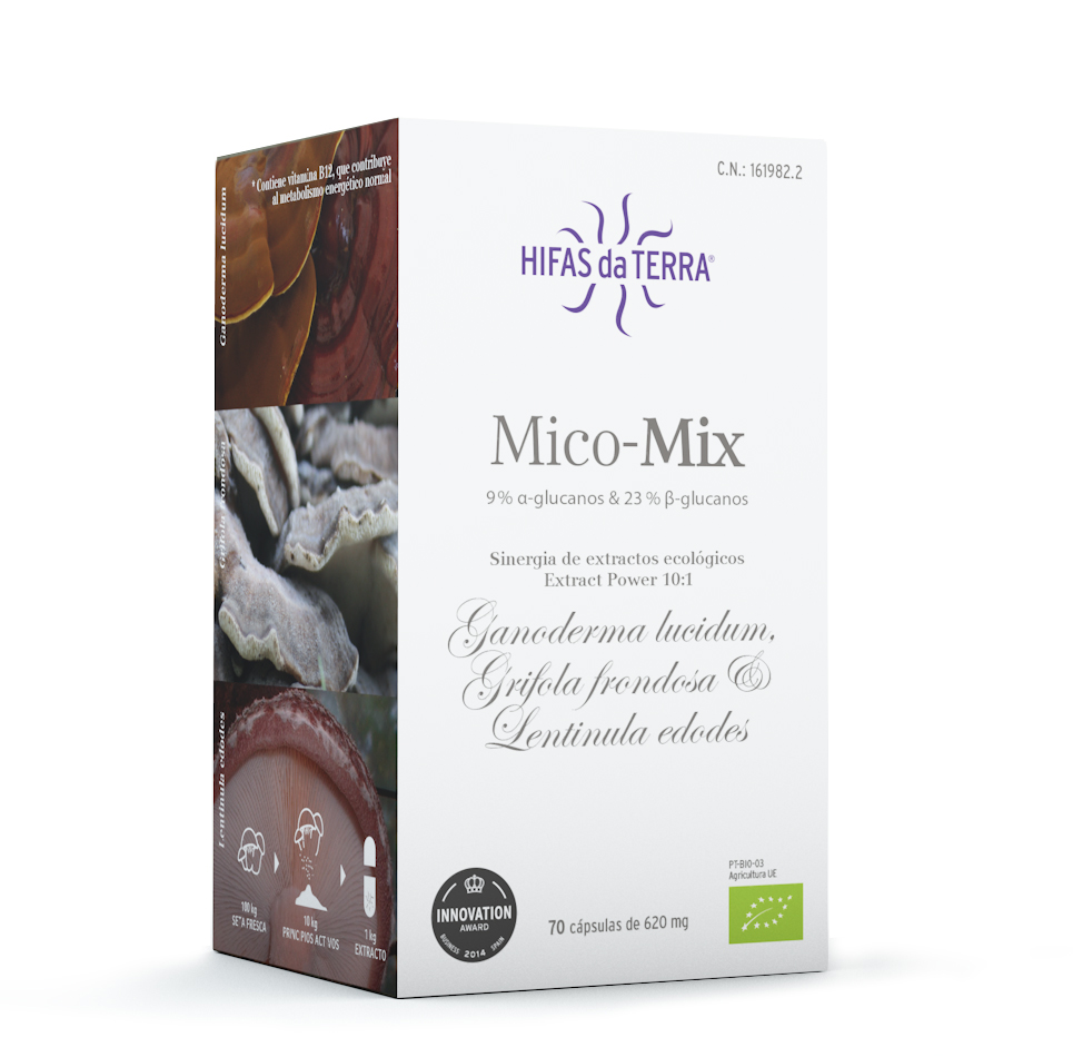 Complemento alimenticio MICO-REI Hifas da Terra (70 cápsulas)