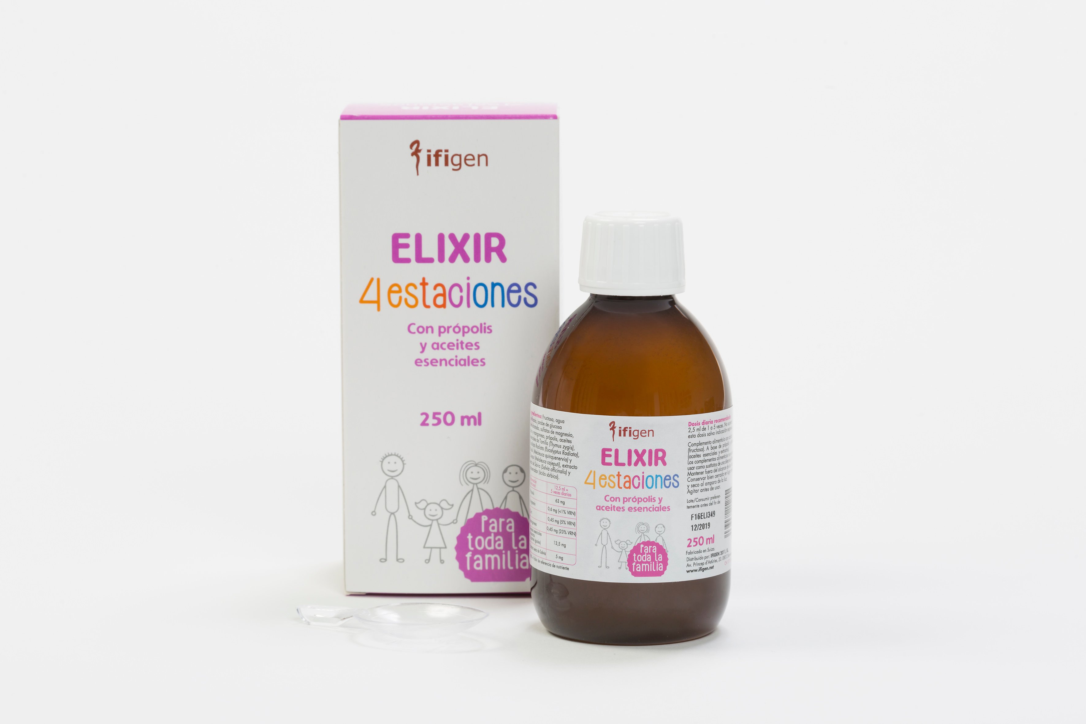 Ifigen Elixir 4 Estaciones, 250 ml. Bienestar respiratorio. 