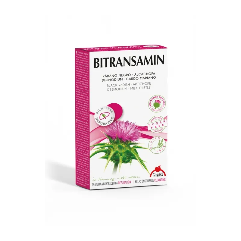 Intersa Bitransamin, 60 Cápsulas. Para cuidar el hígado. 