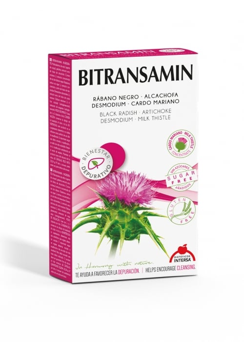 Intersa Bitransamin, 60 Cápsulas. Para cuidar el hígado. 