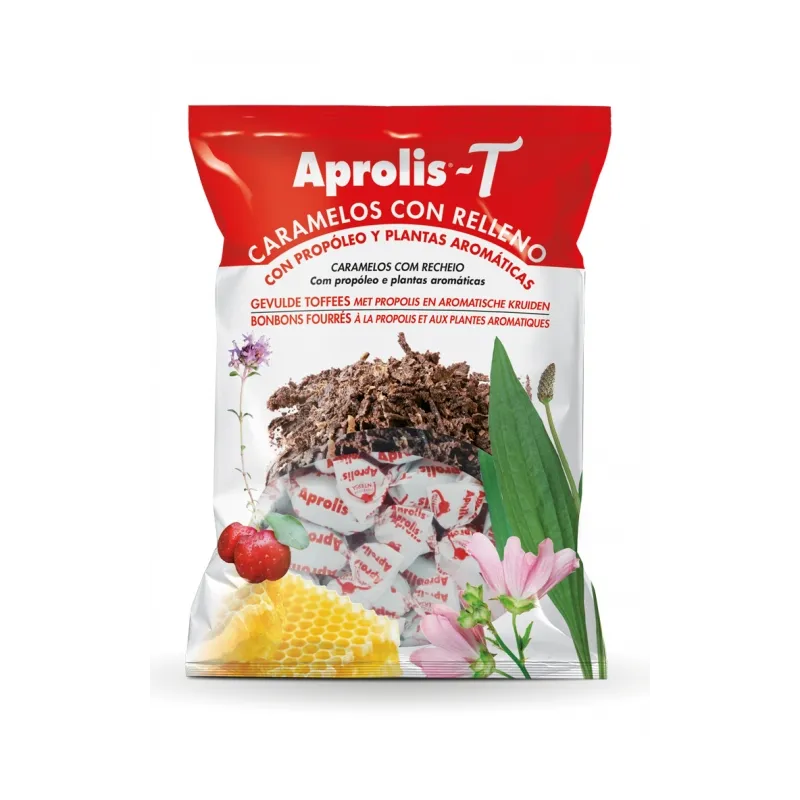 Aprolis T-Caramelos con Relleno, 100 g. Para aliviar la garganta. Aprolis T-Caramelos con Relleno, 100 g. Para aliviar la garganta.