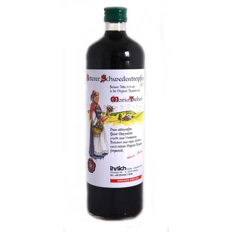 María Treben Amargo de Hierbas Suecas, 700 ml Depurativo orgánico María Treben Amargo de Hierbas Suecas, 700 ml Depurativo orgánico