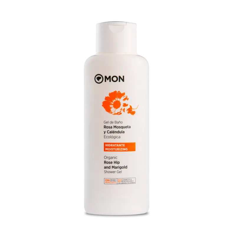 Mon Gel de baño de rosa mosqueta y caléndula ecológica, 750 ml
