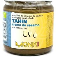 Monki Tahín crema de sésamo BIO, 330 g. Dieta saludable. 