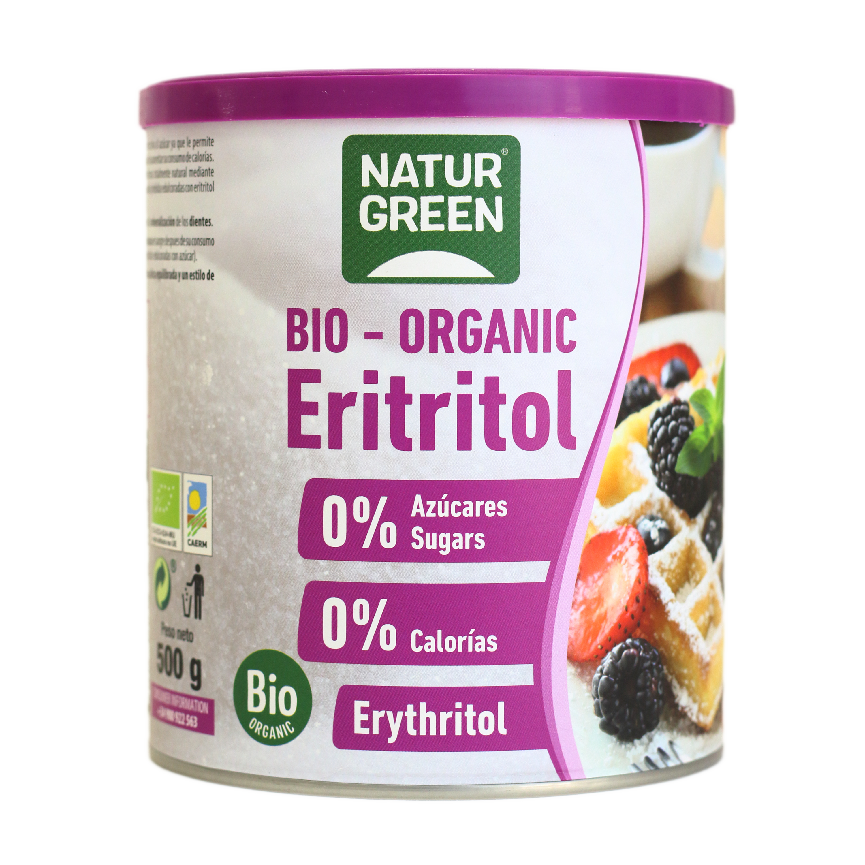 NaturGreen Eritritol BIO-Organic, 500 g. Dieta saludable.