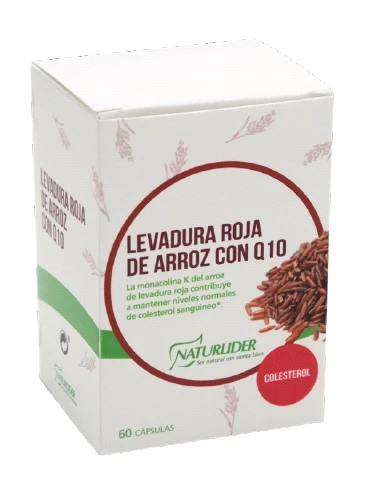 Naturlider Levadura roja de arroz con Q10, 60 vegicaps.