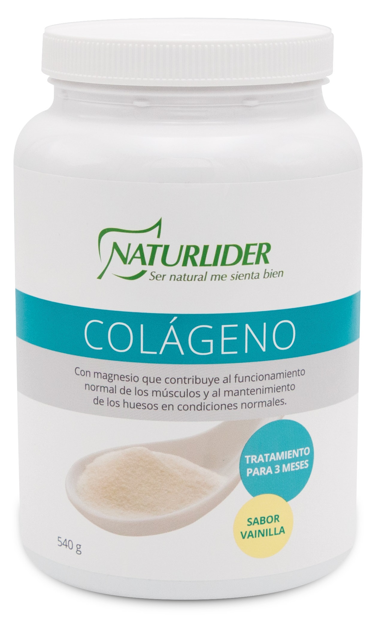 NaturLider Colágeno con Magnesio sabor vainilla, 540 g. 