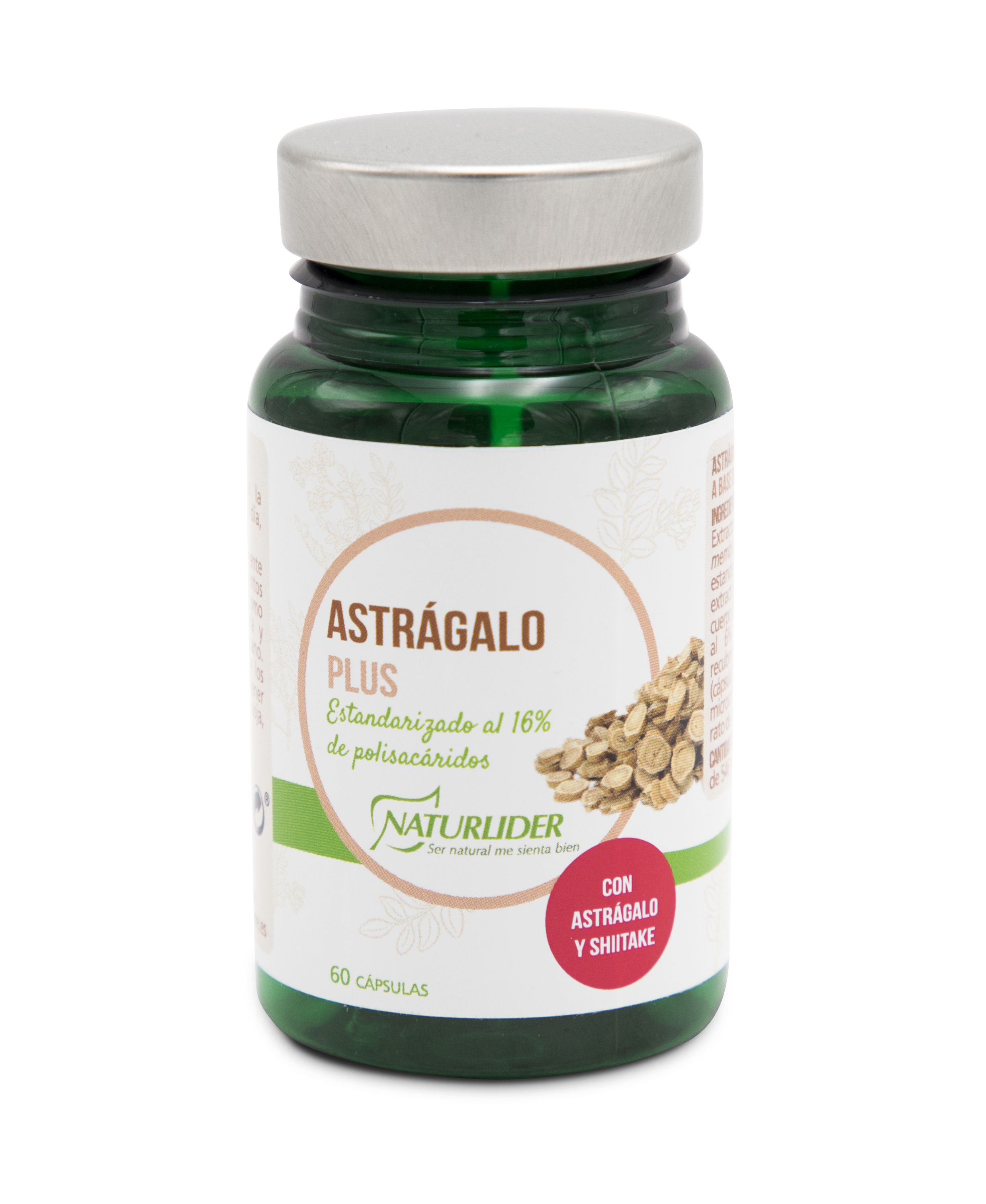 Naturlider Astrágalo Plus STD, 60 vegicaps Fuerza y vitalidad