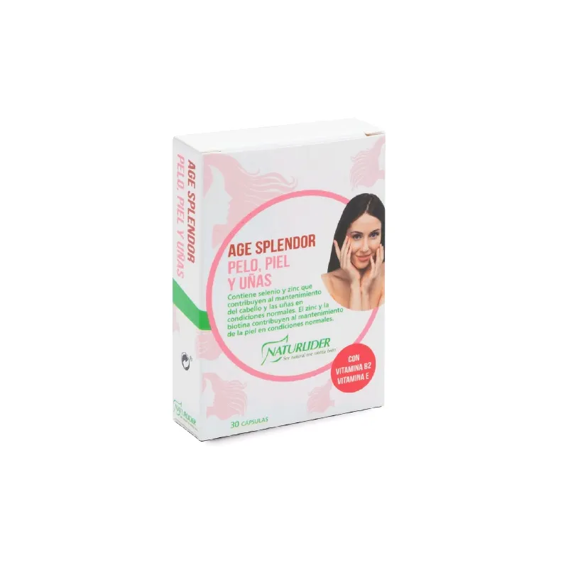 Naturlider Age Splendor pelo, piel y uñas, 30 vegicaps. Naturlider Age Splendor pelo, piel y uñas, 30 vegicaps.