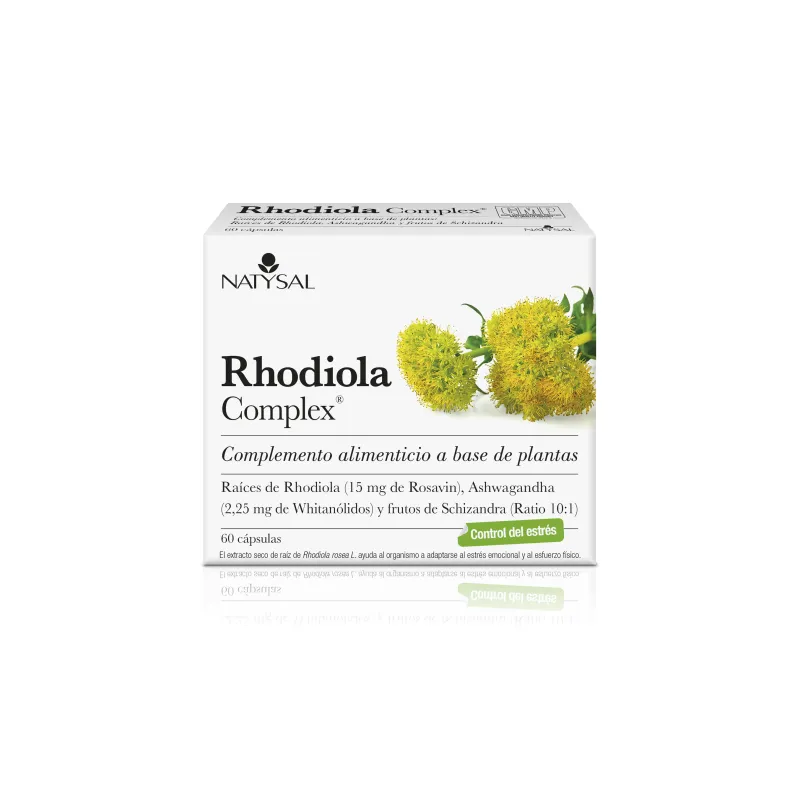Natysal Rhodiola Complex, 60 cápsulas. Equilibrio psicológico. 