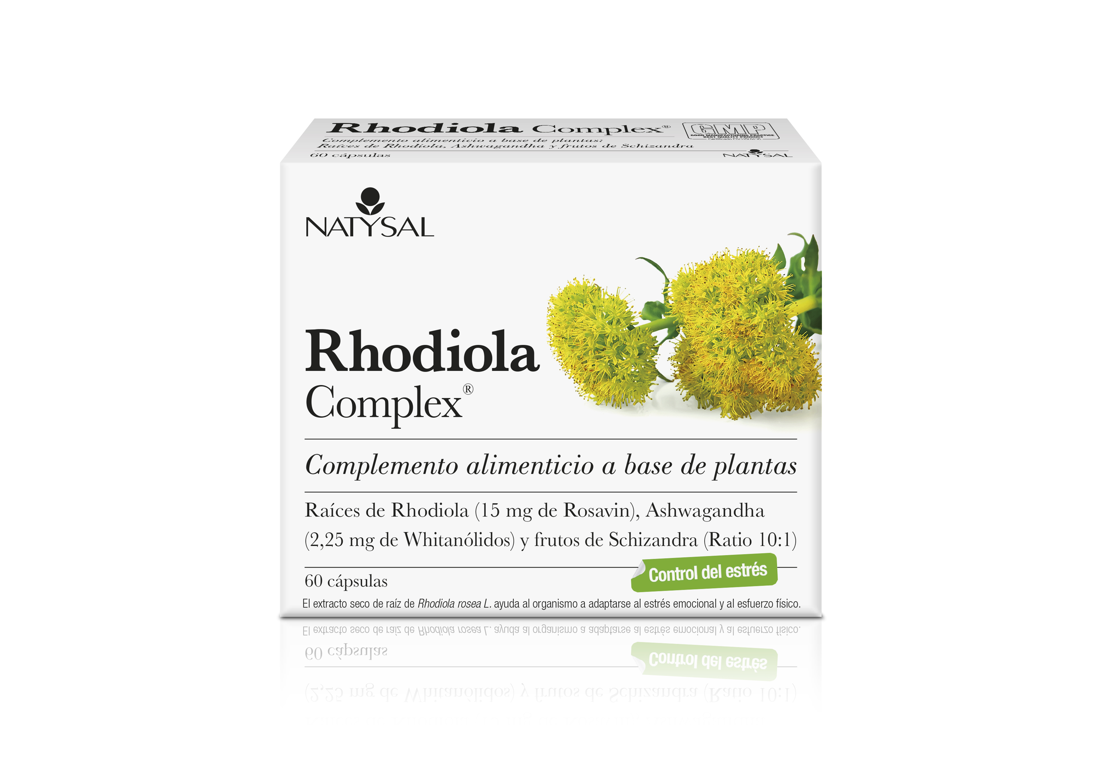 Natysal Rhodiola Complex, 60 cápsulas. Equilibrio psicológico. 