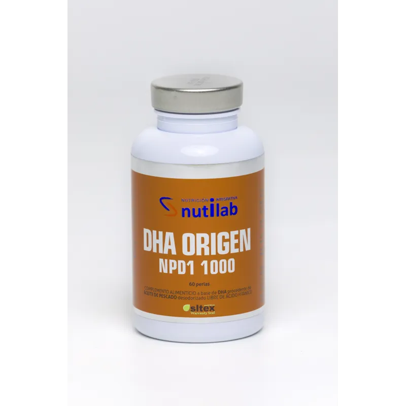 Nutilab DHA Origen NPD1 1000, 60 Perlas A base de aceite de pescado Nutilab DHA Origen NPD1 1000, 60 Perlas A base de aceite de pescado