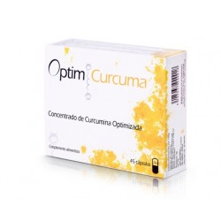 Optim Cúrcuma, 45 cápsulas. Alivia el dolor articular. 