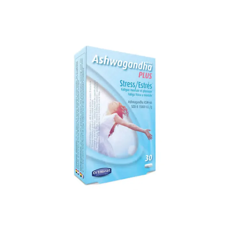 Orthonat Ashwagandha Plus, 30 cápsulas Equilibrio psicológico