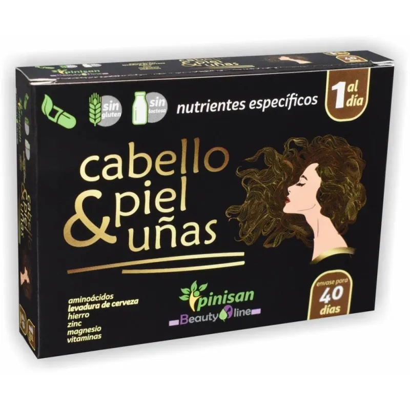 Pinisan Cabello Piel & Uñas, 40 Cápsulas. Belleza y cuidado.  Pinisan Cabello Piel & Uñas, 40 Cápsulas. Belleza y cuidado.