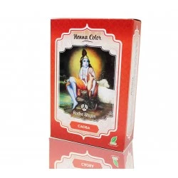 Radhe Shyam Henna polvo color caoba, 100 g Coloración intensa