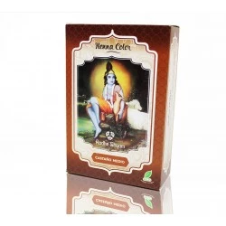 Radhe Shyam Henna Castaño Medio Polvo, 100 g. Tinte natural.