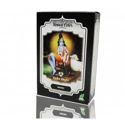 Radhe Shyam Henna polvo color negro, 100 g. Belleza natural. 