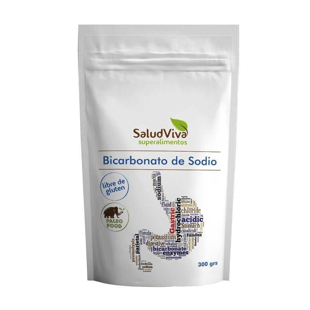 SaludViva Bicarbonato de sodio premium, 300 g Salud estomacal