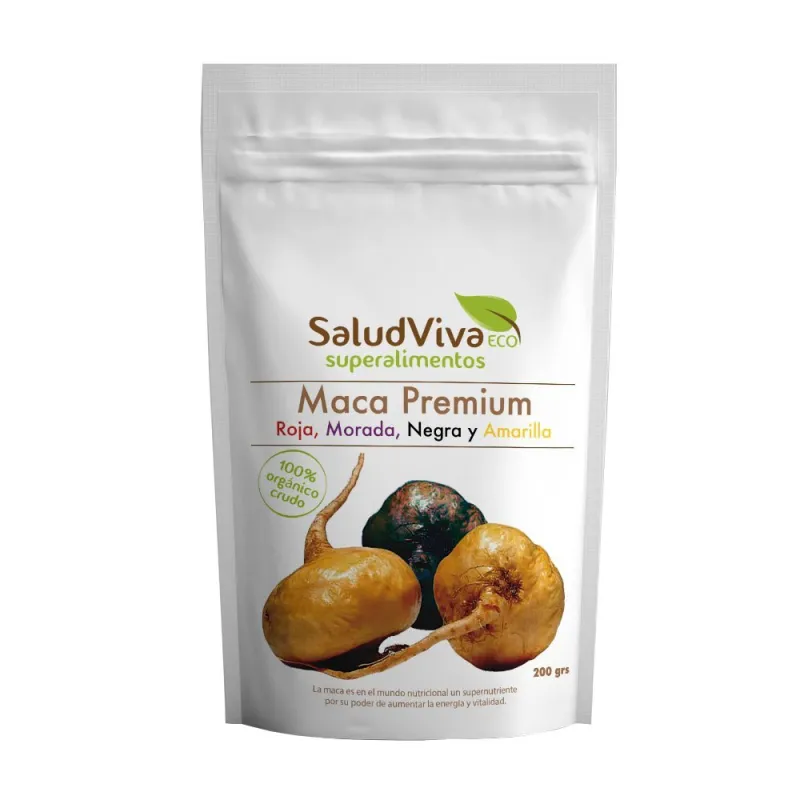 SaludViva ECO Maca Premium, 200 g. Estimulante natural.