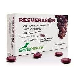 Soria Natural Resverasor 600 mg, 60 comprimidos. Efecto antioxidante. 