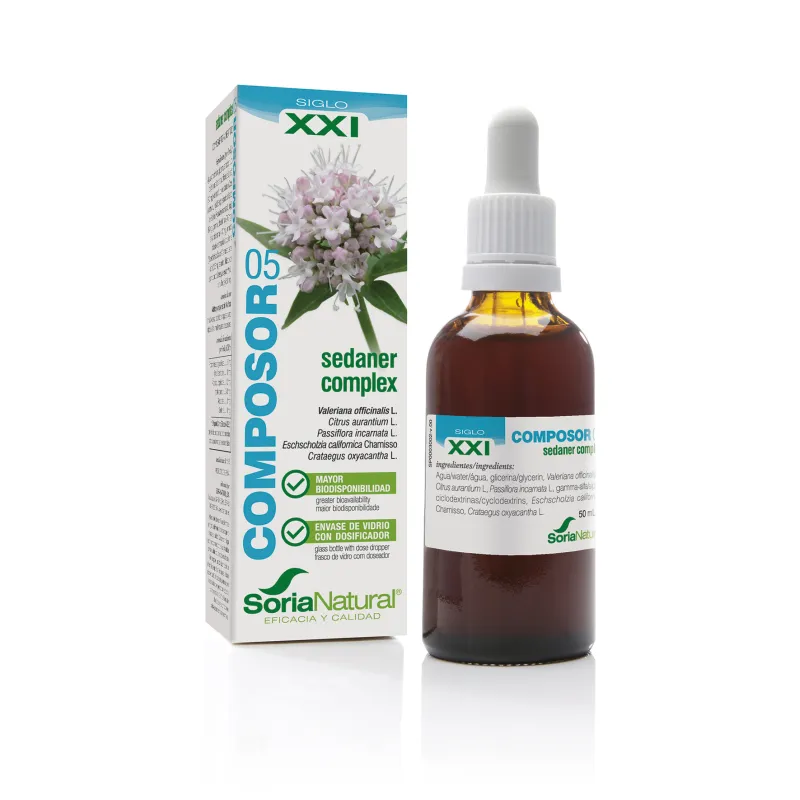 Soria Natural Siglo XXI Composor 05 sedaner complex, 50 ml. Soria Natural Siglo XXI Composor 05 sedaner complex, 50 ml.