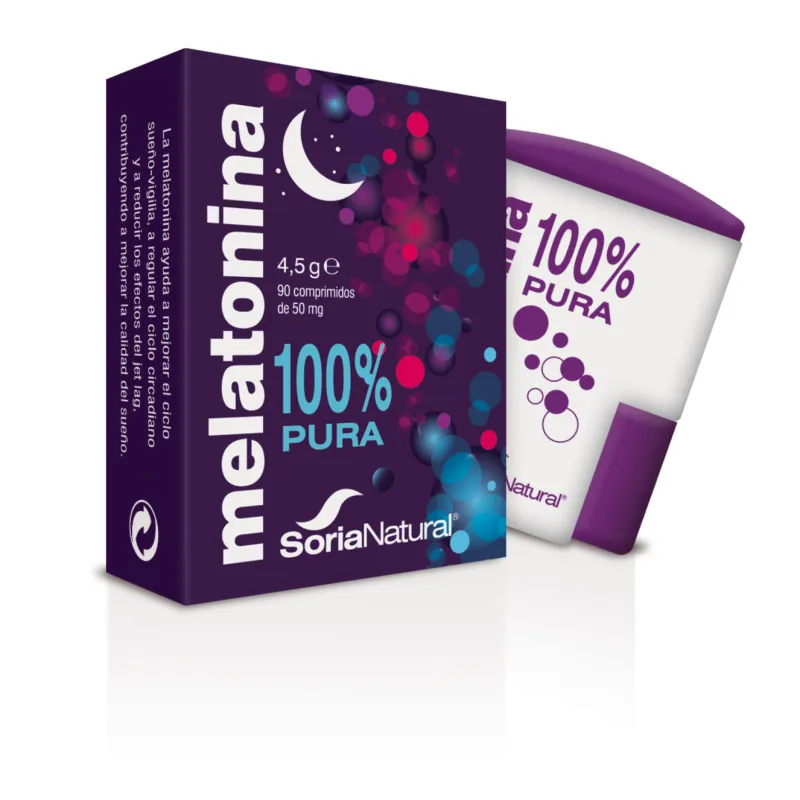 Soria Natural Melatonina 100 % pura, 90 comprimidos. 