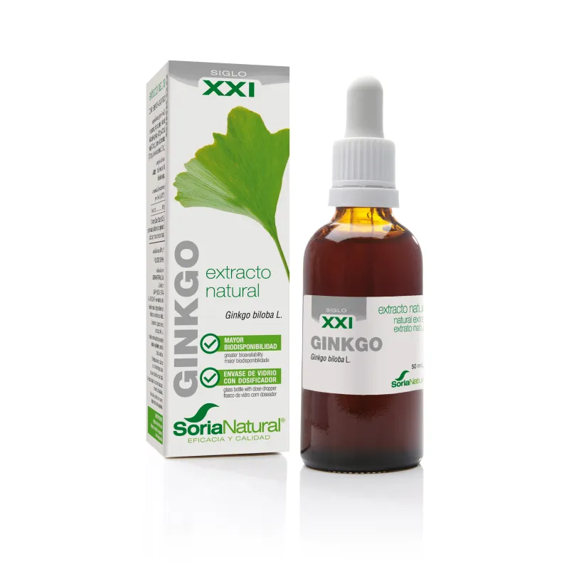 Soria Natural Siglo XXI Extracto natural de Ginkgo Biloba, 50 ml