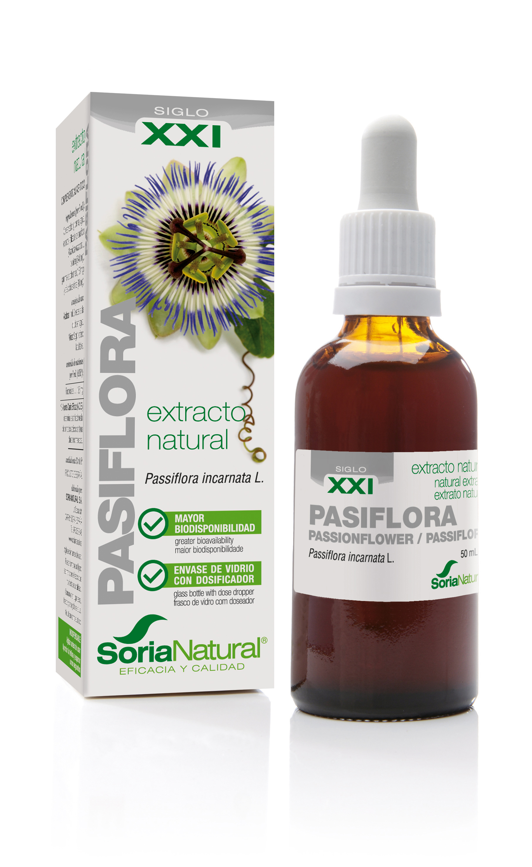 Soria Natural Siglo XXI Extracto natural de pasiflora, 50 ml