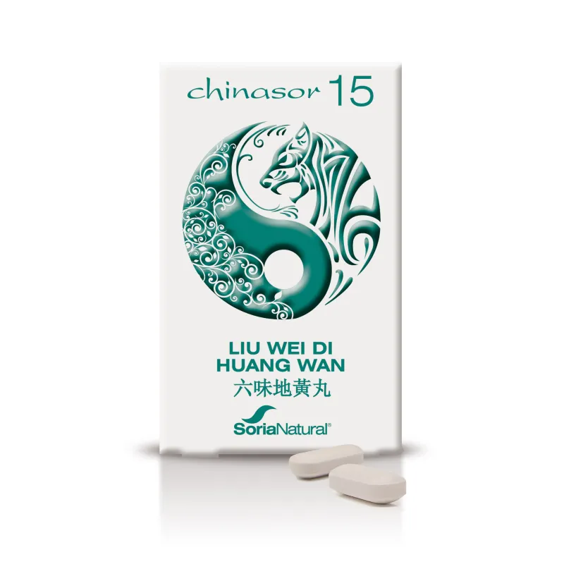 Soria Natural Chinasor 15 LIU WEI DI HUANG WAN, 30 comprimidos