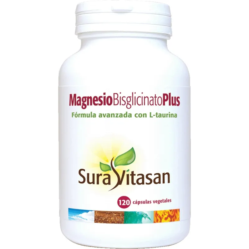 Sura Vitasan Magnesio Bisglicinato Plus, 120 cápsulas Salud muscular