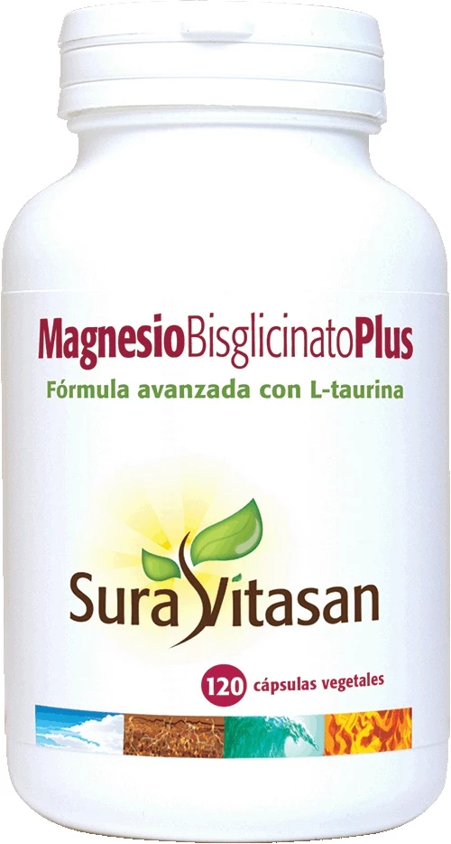 Sura Vitasan Magnesio Bisglicinato Plus, 120 cápsulas Salud muscular