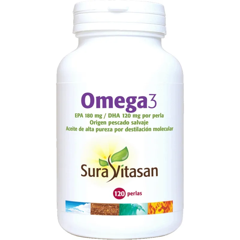Sura Vitasan Omega 3 1200 mg, 120 Perlas.  Sura Vitasan Omega 3 1200 mg, 120 Perlas.