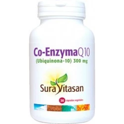 Sura Vitasan Co-EnzimaQ10 300 mg, 30 Cápsulas. Antioxidante natural