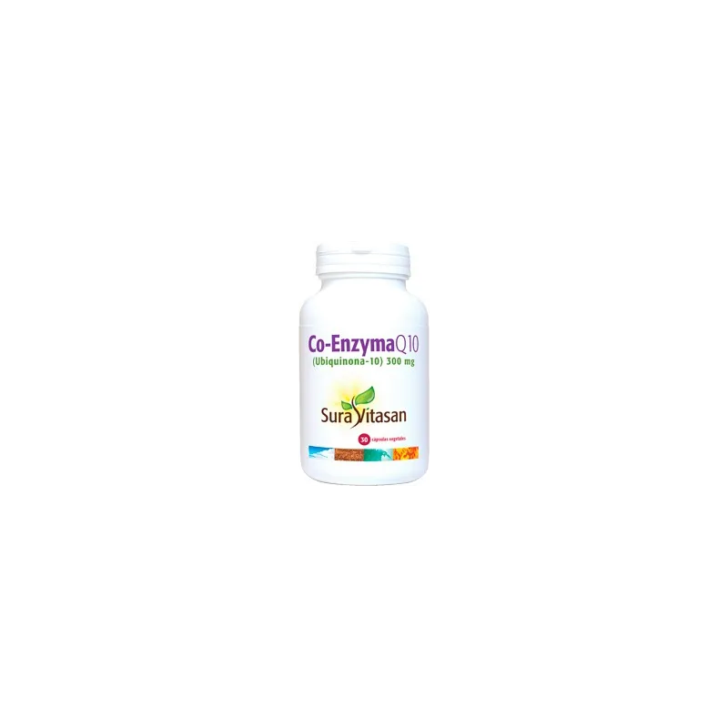 Sura Vitasan Co-EnzimaQ10 300 mg, 30 Cápsulas. Antioxidante natural
