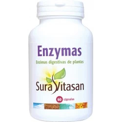 Sura Vitasan Enzimas Digestivas de plantas, 60 cápsulas. 