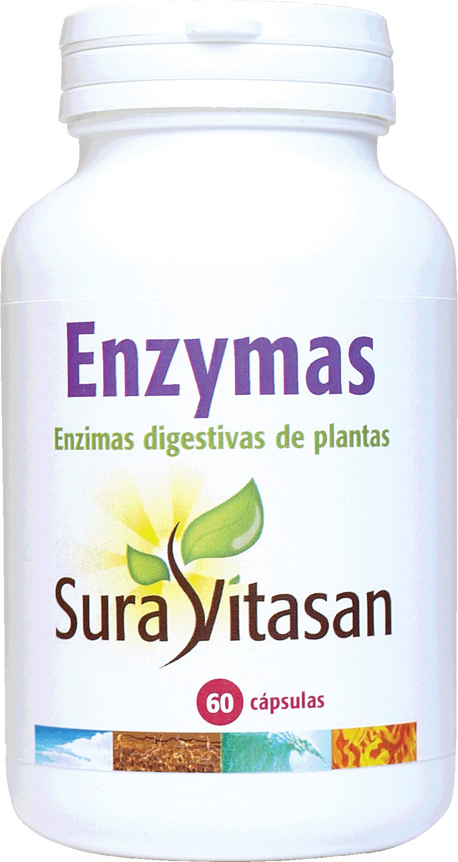 Sura Vitasan Enzimas Digestivas de plantas, 60 cápsulas. 