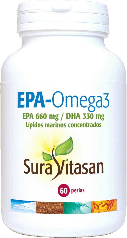 Sura Vitasan EPA-Omega 3, 60 Perlas. Salud cardiovascular. 