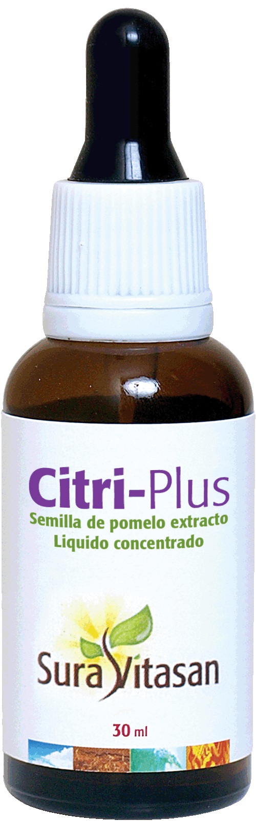 Sura Vitasan Citri-Plus, 30 ml. Acción antimicrobiana.