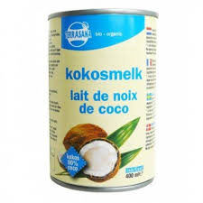 Kokosmelk Leche de Coco, 400 ml. Cocina saludable y natural. 