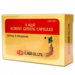 IL HWA Ginseng Coreano, 50 cápsulas. Energía y vitalidad