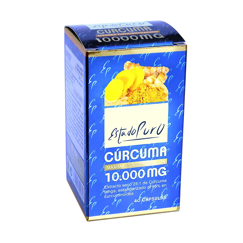 Estado Puro Cúrcuma 10000 mg, 40 Cápsulas Beneficia la salud