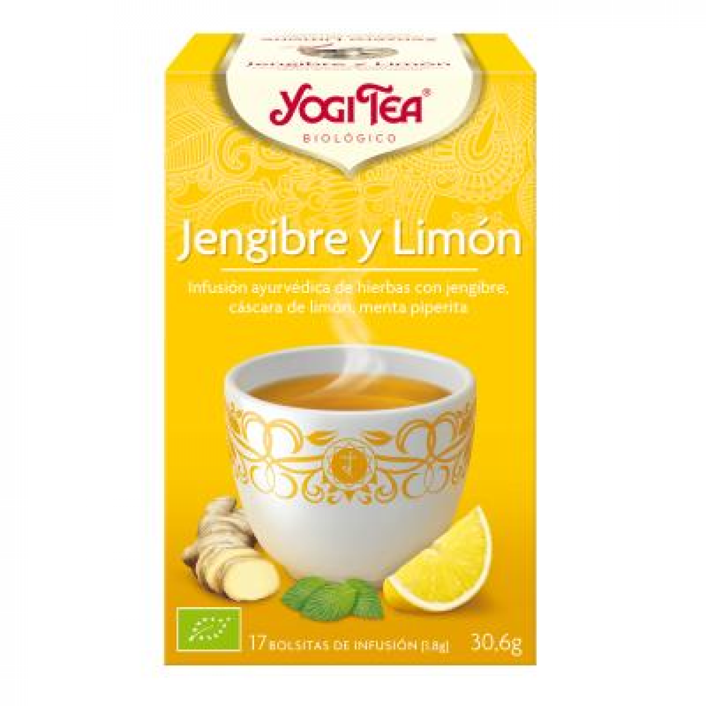 Yogi Tea Jengibre y Limón, 17 Bolsitas| Farmacia Barata