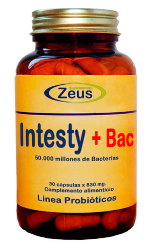 Suplementos Zeus Intesty+Bac, 30 cápsulas