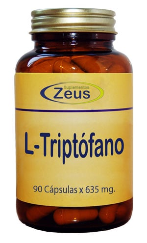 Suplementos Zeus L-Triptófano, 90 cápsulas Combate el insomnio