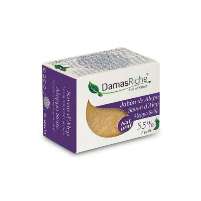 Damasriche Jabón de alepo 55% laurel, 200 g. Para pieles sensibles Damasriche Jabón de alepo 55% laurel, 200 g. Para pieles sensibles