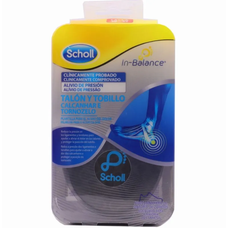 Scholl Plantilla Talón y Tobillo In Balance Talla M, 1 Par Scholl Plantilla Talón y Tobillo In Balance Talla M, 1 Par